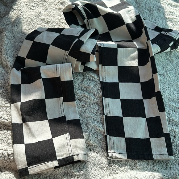 Elwood checkerboard denim skinny/straight 30 - Picture 3 of 5